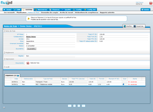 Gestion des notes de frais